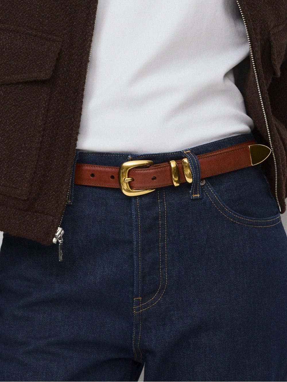 Legendary Solid Brass Leather Belt